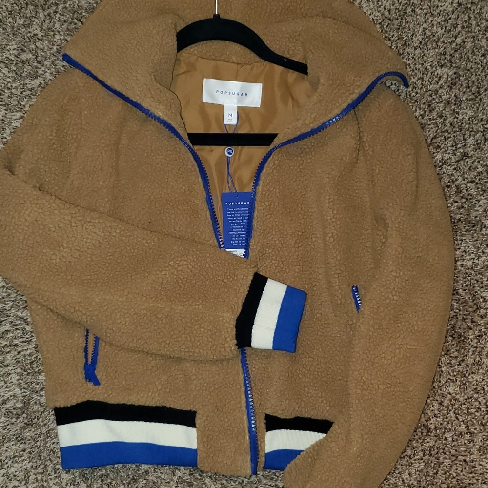 Popsugar Teddy Bear Cropped Jacket